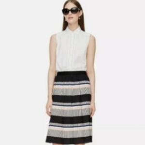 Kate Spade Skirt the Rules Pleated Skirt NWOT Size Large